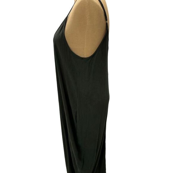 NWT Sage Green Tank Top long Dress By LOVESTITCH ,Loungewear with pockets, Roomy - Picture 4 of 11